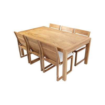 Uvita 6 - Person Solid Wood Solid Wood Top Four Leg Dining Set