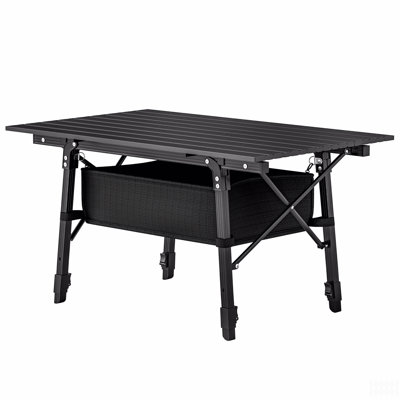 Portable Camping Table For Outdoor Picnic Bbq Aluminum Small Folding Table With Storage Bag, Carry Bag
