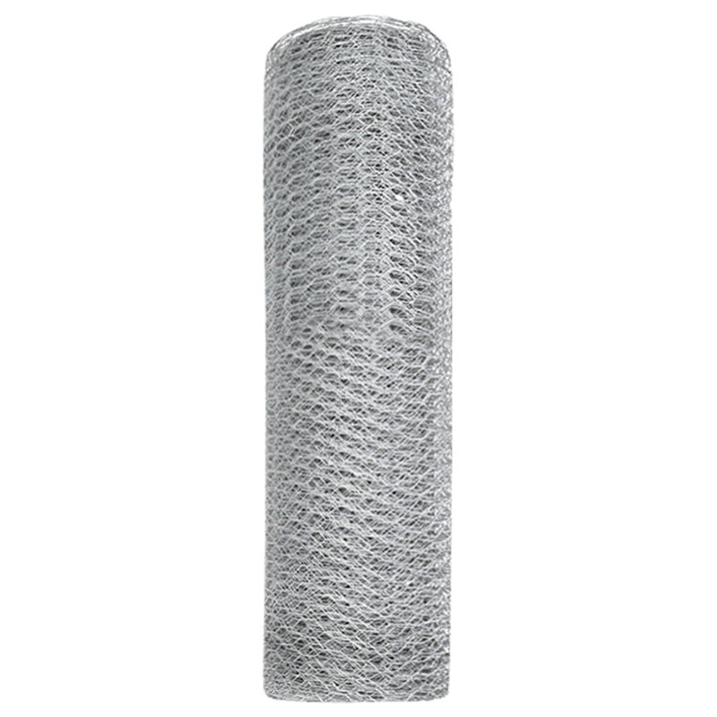 Vidaxl Hexagon Fence Galvanised Steel, Silver, 50cm H x 1000cm W