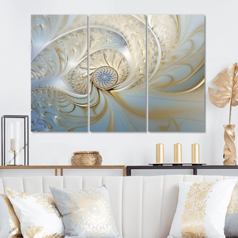 Ensemble de salon Rochefort - Fractals Wall Art, H 28 po x l 36 po x P 1 po