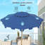 Parasol de terrasse de 9 pi avec bouton poussoir inclinable et manivelle Outsunny-1891468490