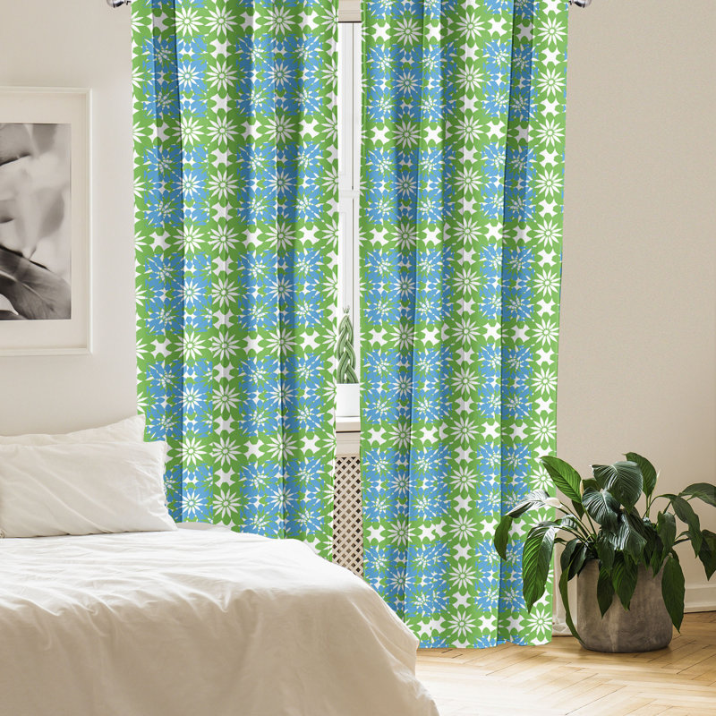 Rideaux 4 panneaux East Urban Home, L 56 po x L 84 po