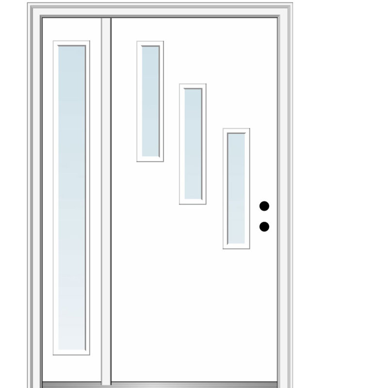 Portes d'entrée prémontées Spotlight, Gauche, 53" x 81.75"