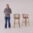 Areeas Polyethylene (PE) Wicker Outdoor 28.75'' Bar Stool