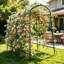 222cm H x 120cm W Iron Arched Trellis