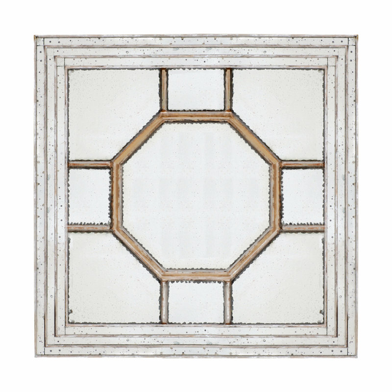 Reyna Wood Square Wall Mirror,  48'' H X 48'' W X 2'' D