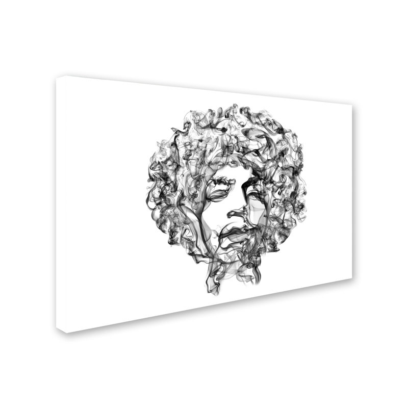 Magar Magar «Jimi Hendrix», reproduction d'impression sur toile tendue, H 12 po x l 19 po
