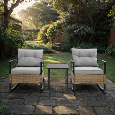 Chaise berçante pour l'extérieur