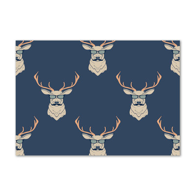Hipster Deer - Wrapped Canvas Print
