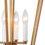Lustre géométrique moderne unique à 4 lumières