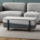 Table basse à plateau relevable gris et blanc 47 po Gracie Mills
