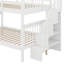 Lit superposé double avec barrière de sécurité et rangement-833586641