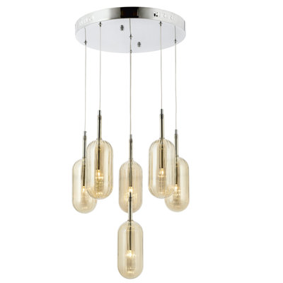 6 - Light Chrome Cluster Pendant