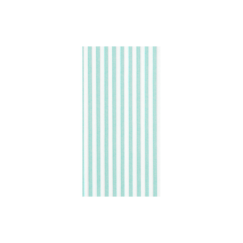 Papersoft Spunlace Striped Rectangle Napkin, Aqua