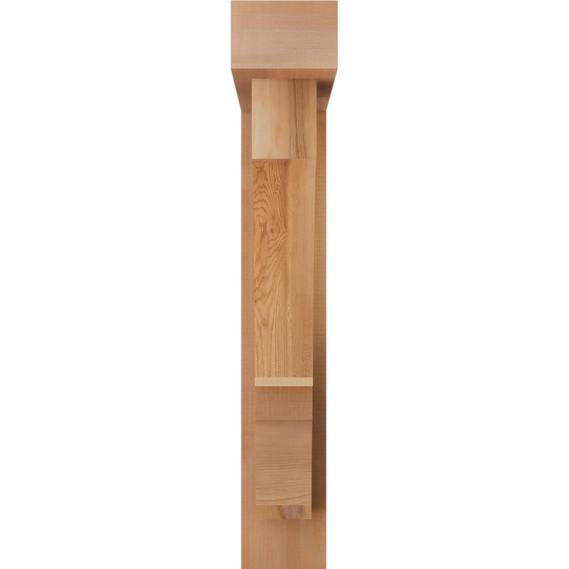 Support de bloc Balboa avec entretoise décalée, 34 x 26, Cèdre rouge occidental de l 5 1/2 po (lisse)