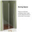 Porte de douche pliante sans cadre 34 "x 72"-94573357