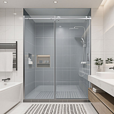 Frameless Single Sliding Shower Doors