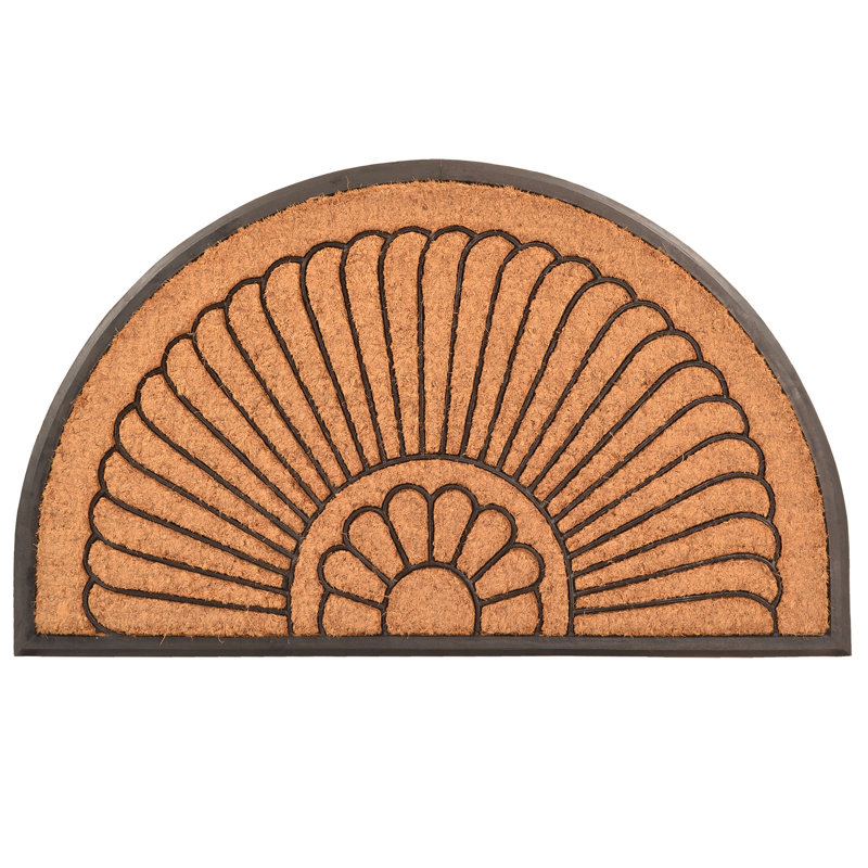 Crescent Cocoa Doormat, 18" x 30"