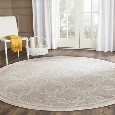 Ammundsen Geometric Light Gray/Ivory Area Rug