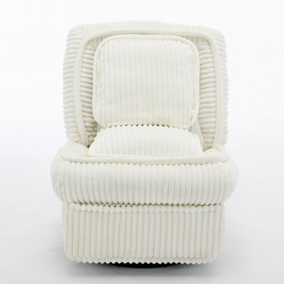 Chaise berçante pivotante rembourrée