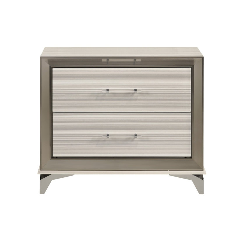 Table de chevet blanche Star