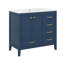 Meuble-lavabo 36 po avec lavabo, armoire de salle de bain avec porte à fermeture en douceur, 4 tiroirs de différentes tailles-119691051