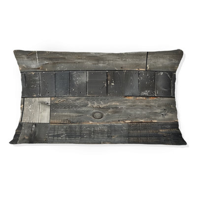Charme rétro en bois de grange II - oreiller champêtre