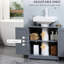 Meuble-lavabo gris sous le lavabo. Unité de rangement à 2 portes et 2 tablettes. Économisez de l'espace. Tablette réglable. , Capacité de 33 lb. 23,5 po x 11,81 po pour le rangement. Style peu encombrant. À l'intérieur. Matériau solide.