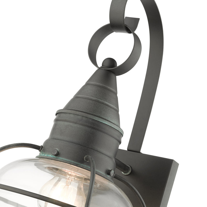 Aster Wall Light, Charcoal, 14.75"H x 8.75"W x 9.75" D