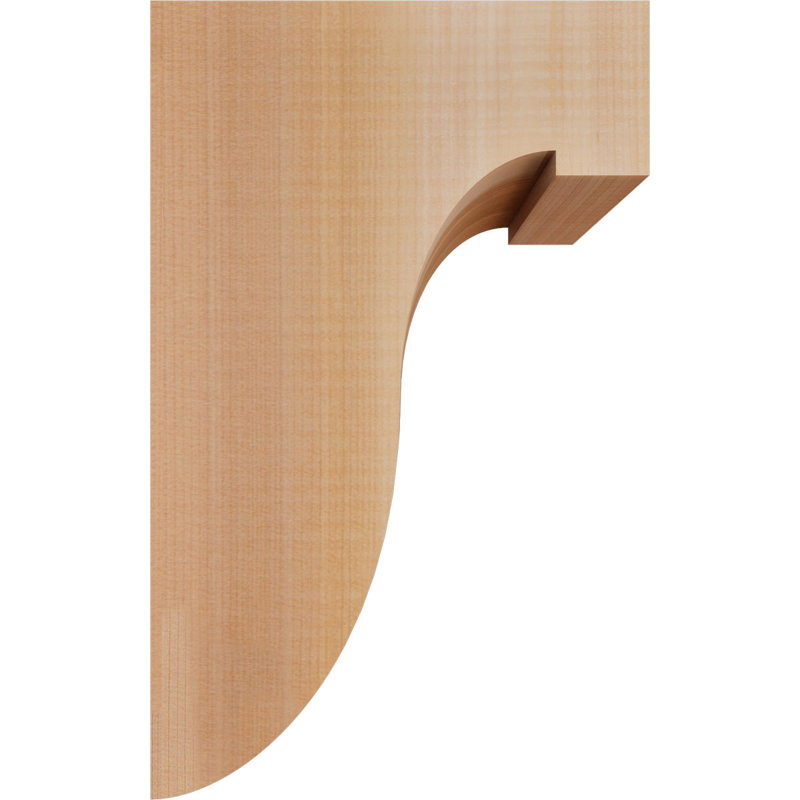 Del Monte Corbel, H 12 po x l 5,5 po x P 8 po, Lisse, Cèdre rouge