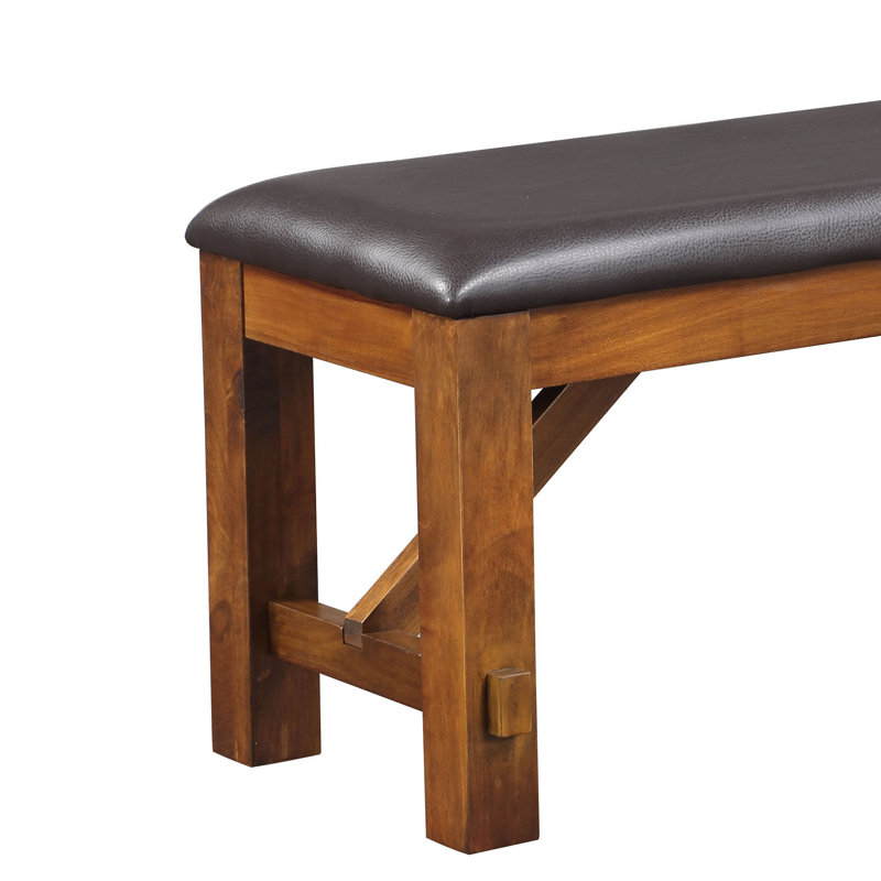 Banc avec siège rembourré