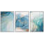 Pastel, bleu, bleu sarcelle, vague de fumée, tourbillons, formes abstraites, illustrations, art moderne-102292246-102292242