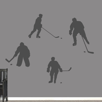Adhésif décoratif hockey