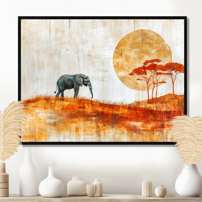 Haefner Elephant Spirit of The Savannah III - Art mural éléphant
