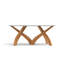 Entwine - Rectangular 48IN x 84IN Macchia Vecchia Stone Top Table - Natural Walnut Finish-1390716550-1390716546