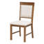 5 tables de salle à manger en noyer - table ovale extensible et 4 chaises rembourrées-940027955-940027966