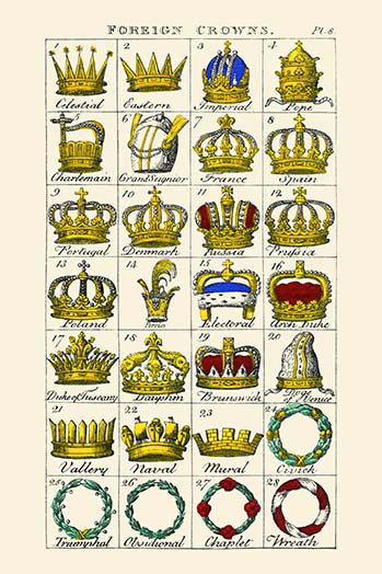« foreign couronnes » par hugh clark, impression, H 42 po x l 28 po x P 1,5 po