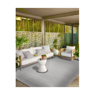 Cream Geometric Dotted Striped Decorative Machine Washable Rug