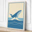 Breaching Whale Coastal - Wrapped Canvas-824071944-824071955