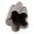 Porcelain Sculptural Vase With Textured Vertical Wave Design And Modern Curved Silhouette-290326617