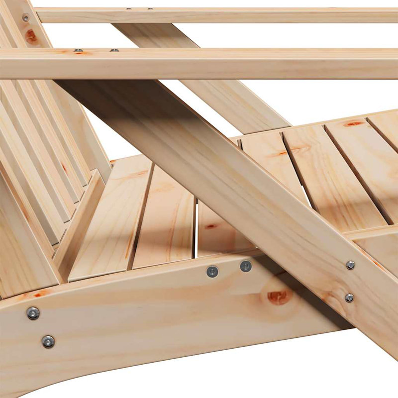 Garden Adirondack Chair 75X77x77 Cm, Natural Pine