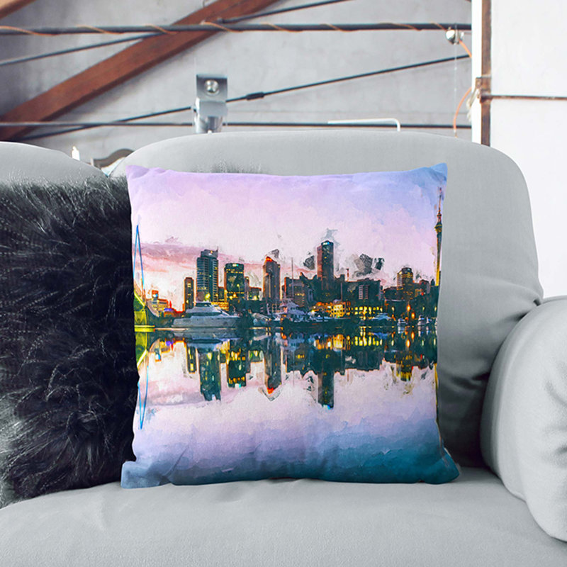 Square Cushion, 55cm H x 55cm W x 20cm D, White