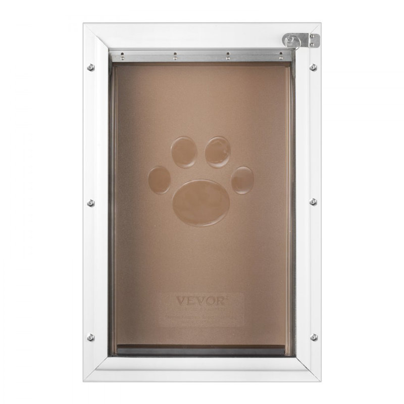 Porte pour animal de compagnie pour porte avec serrure et système de rabat magnétique, H 20 po x l 13,27 po x P 2 po