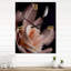 Jeka - Très grandes horloges murales à motif floral rose-641481656