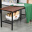 Ensemble de table de salle à manger 4 pièces avec banc, table de cuisine et chaises avec support de rangement, idéal pour les réunions de famille et pour économiser de l'espace
