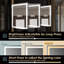 Krystal Rectangle Wall Mirror