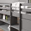 Lit mezzanine simple polyvalent avec rangement abondant pour une fonctionnalité accrue et une efficacité accrue