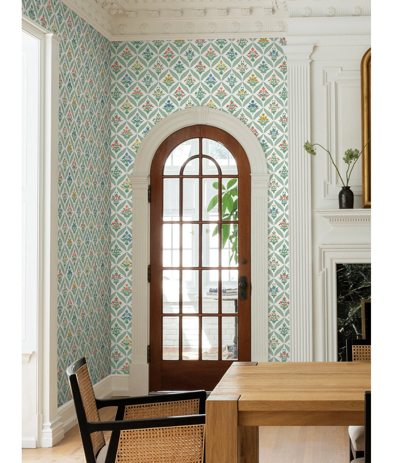 Estee Garden Wallpaper Double Roll, Sage