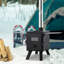 11 Square Feet Natural Vent Freestanding Wood Pellets Stove