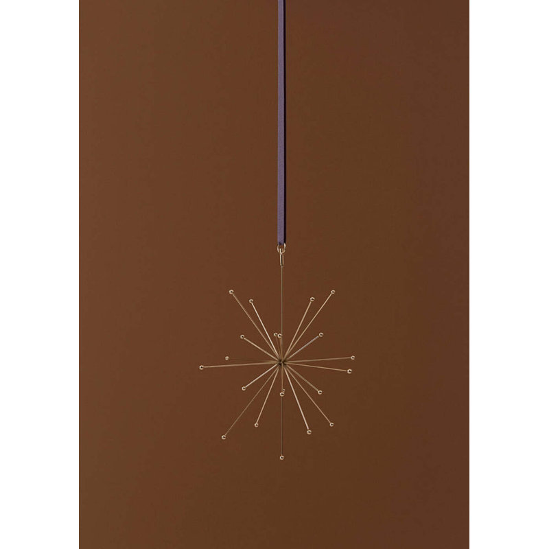 Christmas 9.45'' Metal Christmas Tree Topper, Brass